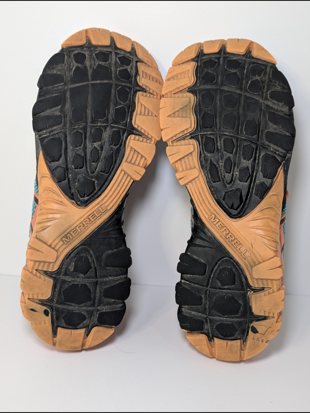 Merrell MQM Flex Women's Size 8.5 Hiking Trail Running Shoes Teal Fruit Punch - Picture 7 of 8